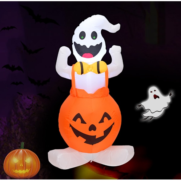 Halloween Pumpkin puhallettava 1,2 m hihna Pumpkin Ghost Halloween-koristelu Ghost Festival puhallettava puhallettava (eurooppalainen)