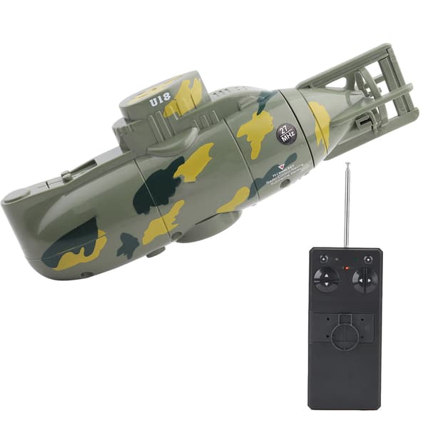 Militær RC Ubåd Legetøjsmodel 6 Kanal Mini Simulation Grøn