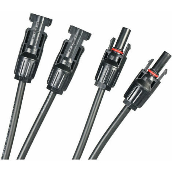 MC4 Y Branch Solar Panel Kabelkontakt Adapter, 1 Par M/FF och F/MM - 1 Par M/FF och F/MM