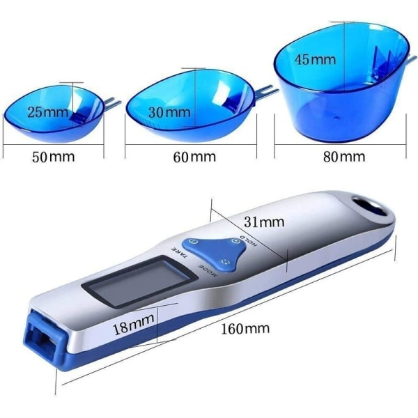 Elektronisk våg Köksvåg Ingrediensmätsked Precision elektronisk våg 0,1 g (300 g/0,1 g)