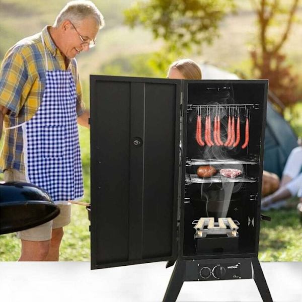 Med håndtak 22,5cm*21,5cm*5,0cm M-formet røkt tallerken i rustfritt stål grillplate