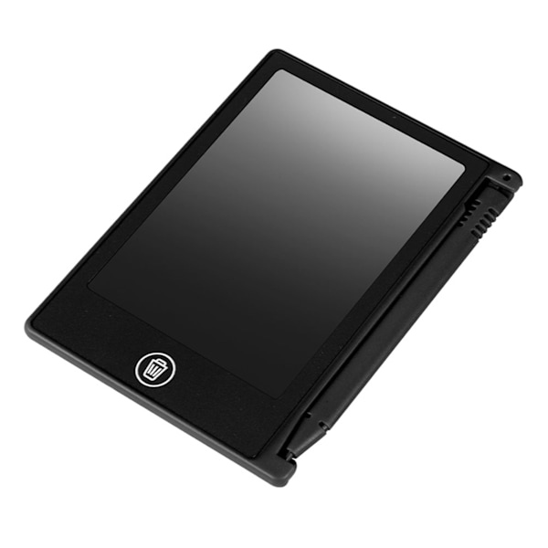 4,5-tommers LCD-skrivetavle for barn - Tegnebrett for notater og påminnelser (svart) Black
