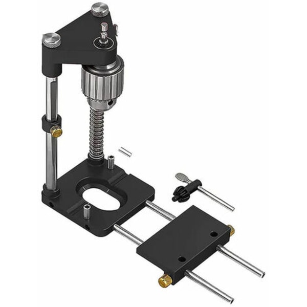 Drill Locator Bærbar Drill Jig Guide Presis Drill Locator Steel Carpenter Trebearbeidingsverktøy Modell: Svart