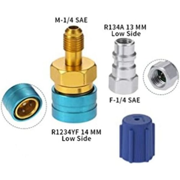 Ensiluokkainen ja suorituskykyinen R1234YF-pikaliitinliitin Auton AC-latausletkuun R1234YF–R134A