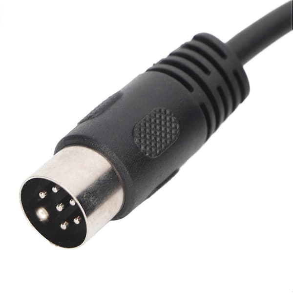 6-pinners DIN-kabel hann til hann Plug and Play lydsignalforbindelse DIN-forlengelseskabel for digital De[ht]