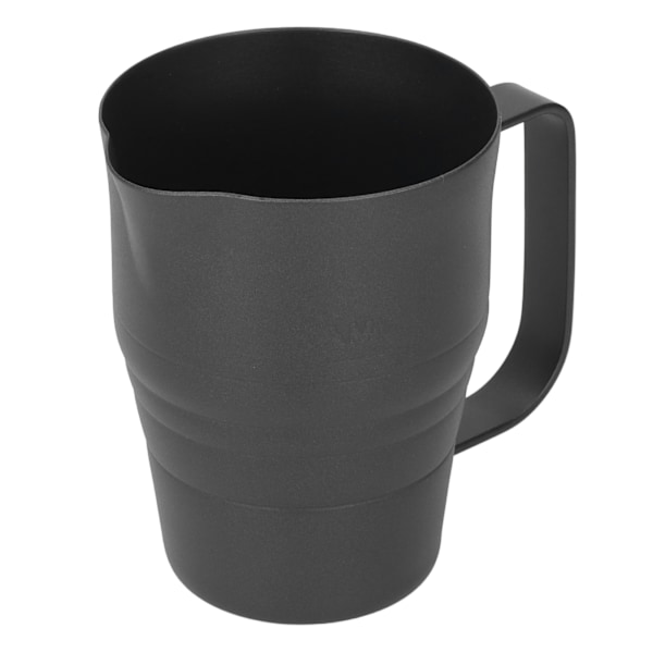 Svart 900ml Melkeskumkanne - 304 Rustfritt Stål Matkvalitet med Ørnformet Tute og Forsterket Design for Kaffeskumming