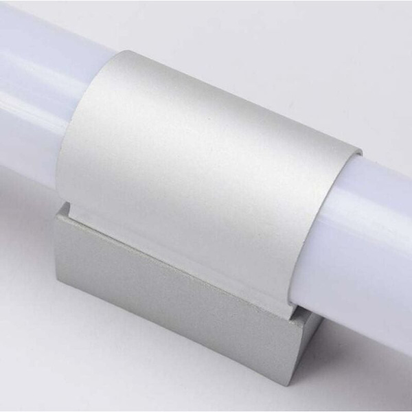 LED væglampe badeværelse spejl lys toilet moderne vandtæt makeup væglampe (sølv grå hvid lys)