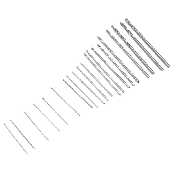 Mini Micro HSS Bor-sæt 20 Dele 0,3 mm til 1,6 mm til Træ Plast med Etui
