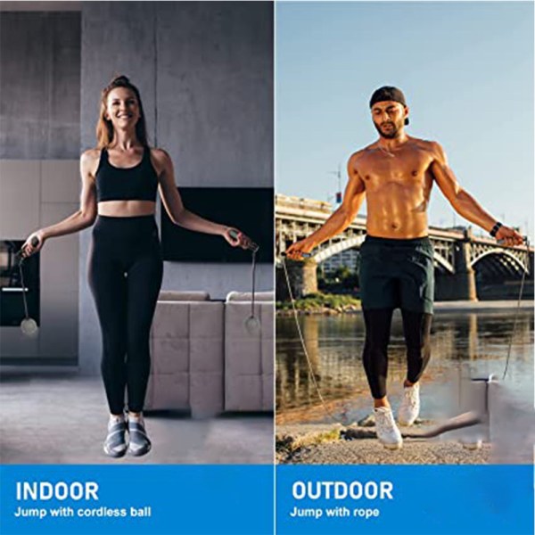Hopprep, Digitalt hopprep med kalori- og loopräknare, black dual purpose