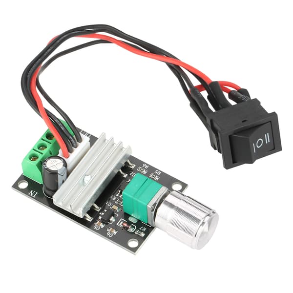 PWM DC Motor Hastighetskontroller 6V 12V 24V 3A Reversibel Bryterkontroll