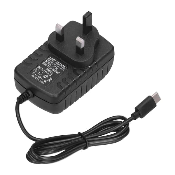 ABS strømforsyningsopladeradapter tabletudskiftning til Raspberry Pi 4 UK-stik 100-240VAC