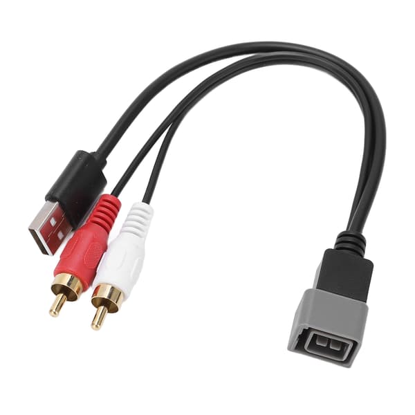 23 cm 9,06 tommer 8-pin bilstereo USB RCA-adapterkabel til Nissan Cube Juke Versa