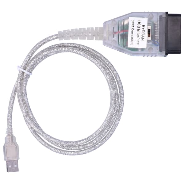 12V 24V OBD Kabeladapter med Strømafbryder til K+CAN K+DCAN Bilfejldiagnoseværktøj