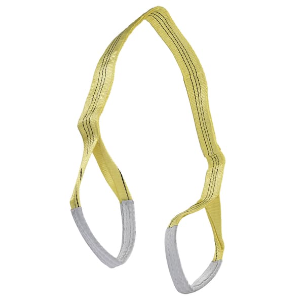 3T Flad Løftestroppe PES Webbing Stropper Høj Styrke Kran Tilbehør 75mm Bred 4 Meter