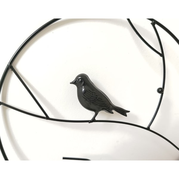 Potteplante-klatrestativ, blomsterpottestativ, metallplantestøtteramme (diameter 30 cm, svart),
