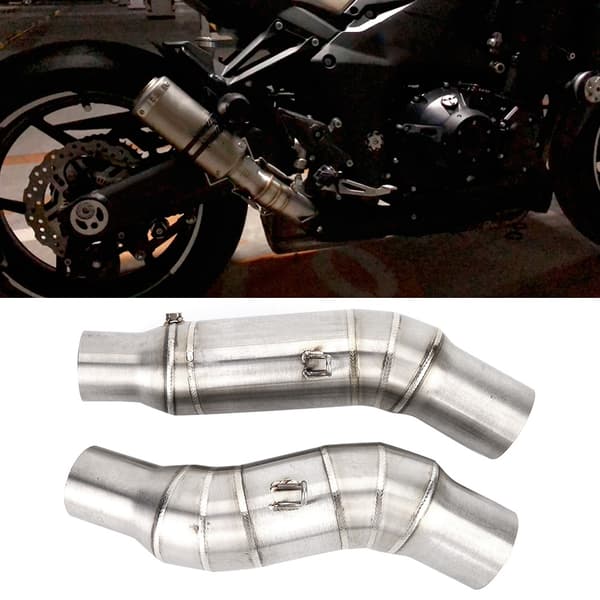 Rustfri stål motorcykel udstødnings midterste rør til Kawasaki Z1000 2010-2016