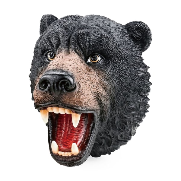 Djurhanddockamodell Silikonleksak Djurhandskar Black bear
