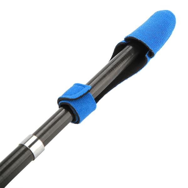 Ekspanderbart neopren fiskestangarmbeskyttelse Hanskebeskyttelse Cap Rod Strap Set (blå)