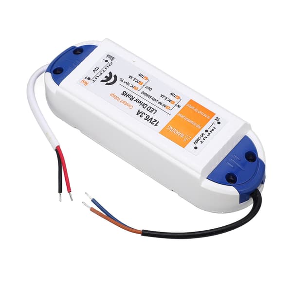 LED Driver 6.3A 72W AC90-240V til 12V Strømforsyning Transformer til LED Lysstriber Lamper