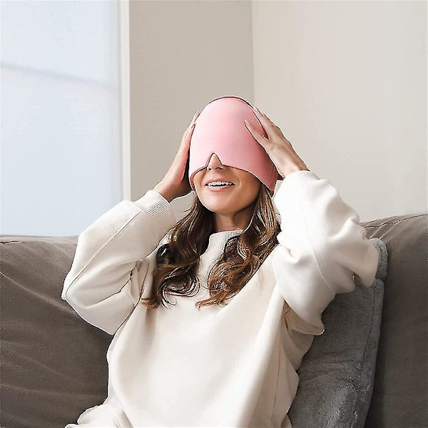 Päänsärkyä lievittävä cap, monikäyttöinen kipua lievittävä jääpakkaus Pink