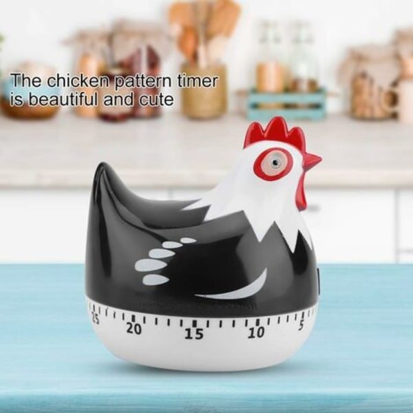 Kitchen Timer Kjøkkenverktøy for barn Egg Timer Egg Boiler Timer Ovn Timer, Cooking Timer for Home Kitchen Black