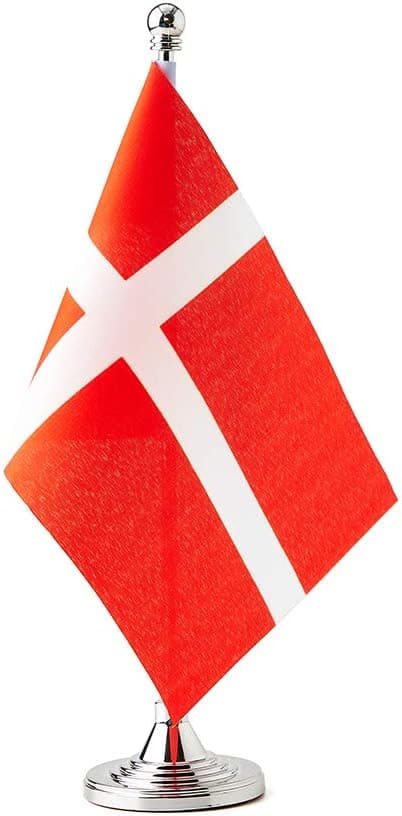Denmark Flag Danish Flags Small Mini Danish Table Flags Used for Table Office Classroom Home Patriotic Events Decorations Denmark