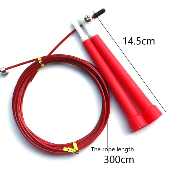 Hopprep - Speed ​​Rope, justerbar for boxning, resor red