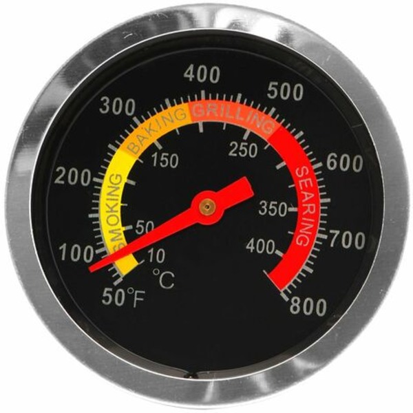 Grilltermometer i rustfrit stål med temperaturmåler 10-400 ℃