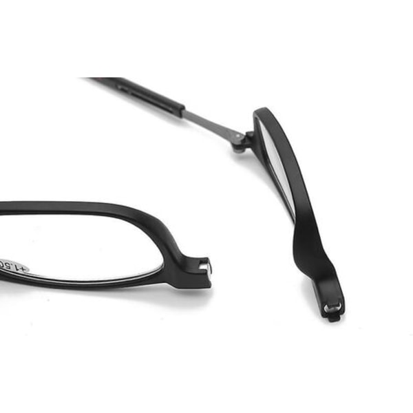 Læsebriller Høj kvalitet Tr Magnetisk Absorption Hængende Hals Funky Læserbriller 2,5 Forstørrelse sort grå