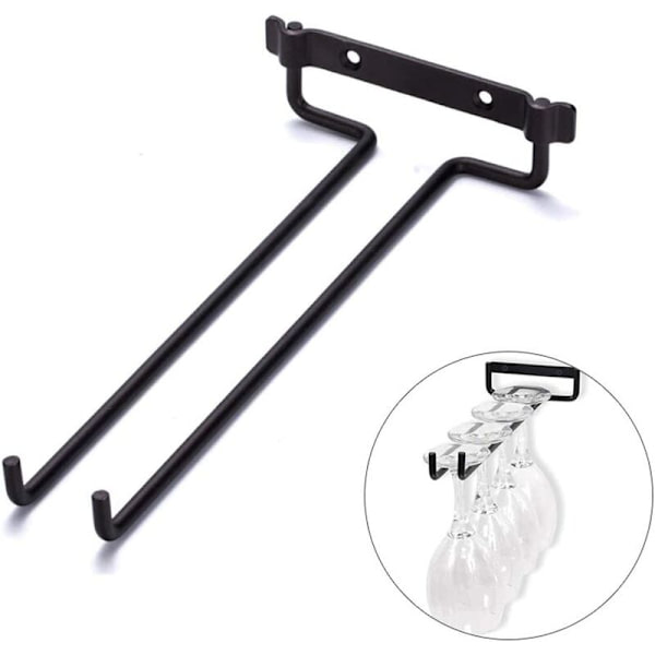 Hushållshållare för vinglas för hängande vinglas (MD18E (30,0cm*2,0cm*2,0cm)