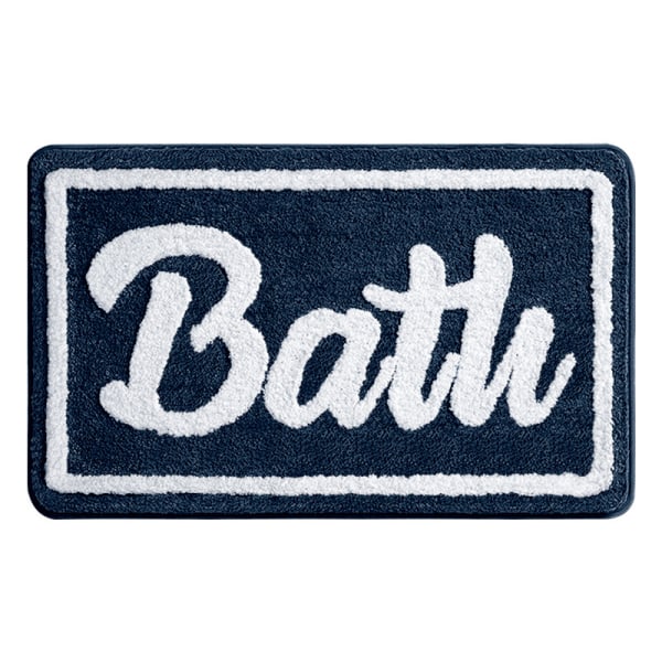 Happy Bathing Tykket baderomsabsorberende matte-Marineblå 50*80cm,