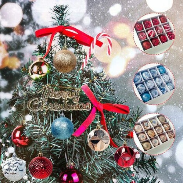 12st Julgranskulor Julkulor Set Julgranskulor Julgranskulor Set 2,4 tum / 6 cm, okrossbar jul