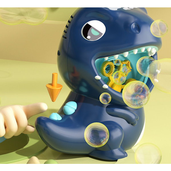 Automatisk elektrisk belysning Musikboblelegetøj (Dinosaur Bubble Machine Blue)