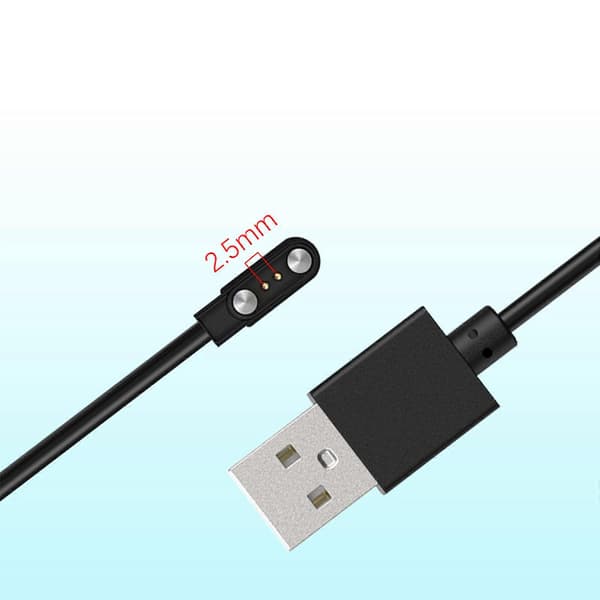 Magnetisk ladekabel for Willful IP68/Willful Smartwatch 2-pins USB-strømlader 1