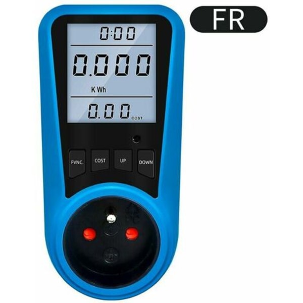 Digital strömmätare, EU-kontakt, AC Voltmeter, Energitestare, USA UK AU FR BR IT Regulatory Plug