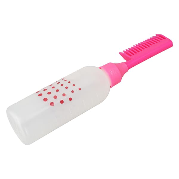 5-delars hårfärgningsflaskor Root Touch Up Applikator Färgdispenser Rosa flaskor med graderad skala