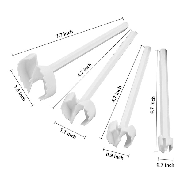 4 st/ set Grönsaksborrmaskin Spiralskärare Grävanordning Corer