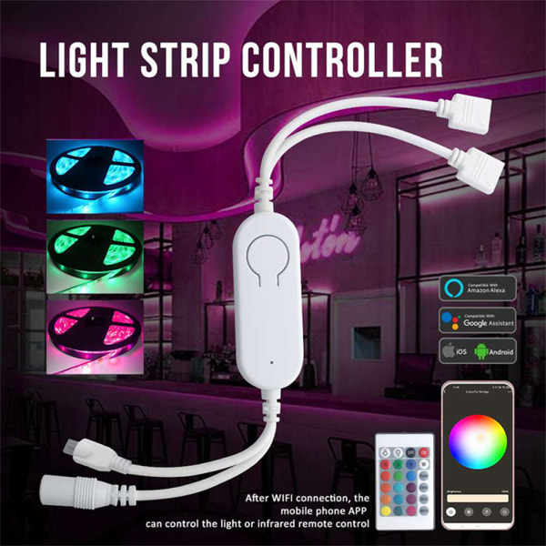 WIFI RGB LED Strips Light Bluetooth Led Light RGB 5M 5M