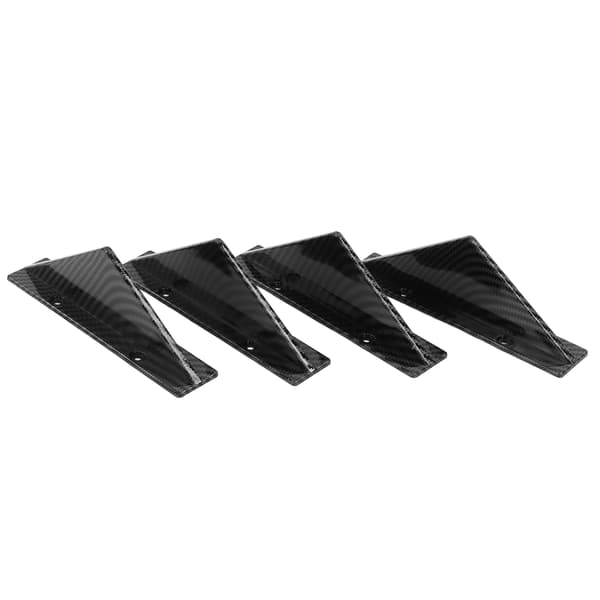 Universal Bakre Bumper Lip Diffuser Kit Svart Bakre Bumper Spoiler Bil Modifiserte Styling Tilbehør