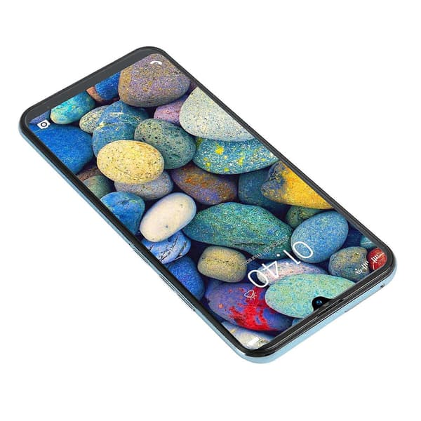 5G Smartphone Blå: 6.4\" Android 11, 4GB RAM, 64GB ROM, 6000mAh, Ansigtsgenkendelse