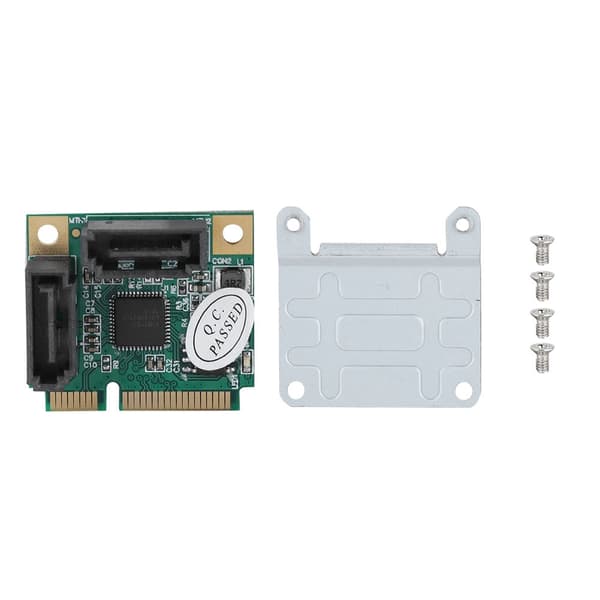 Mini 2-port PCI-e PCI til SATA 3.0 6Gbps Konverter Harddisk Utvidelseskort for Windows