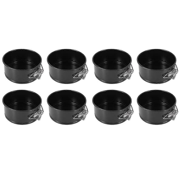 4-tums Mini Springform Pan Set - 8-delad Liten Nonstick Cheesecake Pan för Mini Cheesecakes, Pizzor