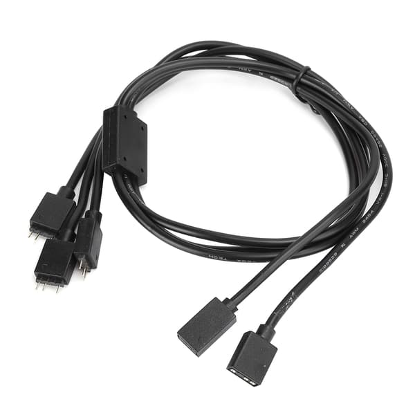 3PIN 5V ARGB Splitter Kabel Blæser Adapter Kabel LED Strip Connector Kabel WireARGB 1‑til‑3