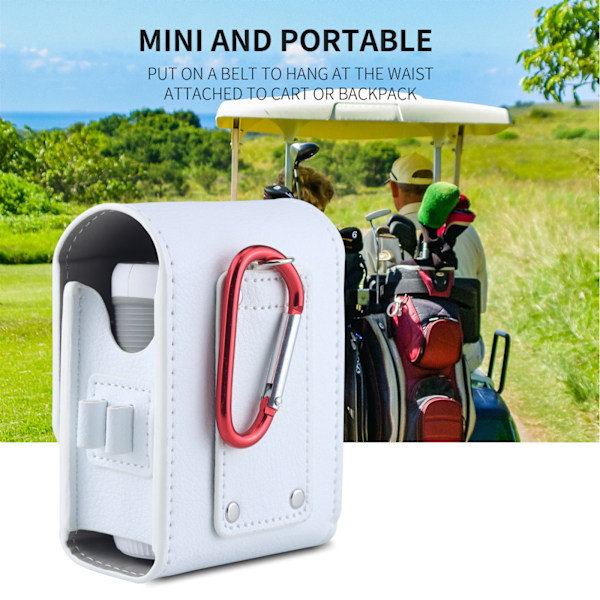 PU Læder Golf Rangefinder Etui med Karabinhage for Nem Transport