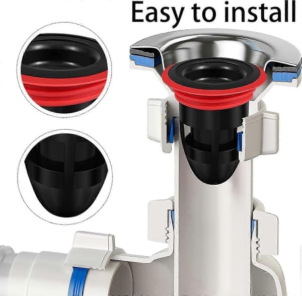 Avloppsplugg för avlopp anti-återflöde 41-50mm par