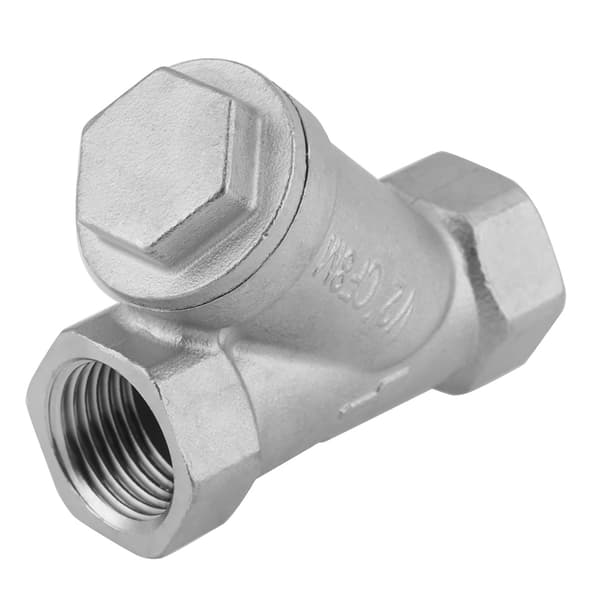 Rustfrit stål Y-type si vandgasfilter DN15 1/2 tomme PT-gevind