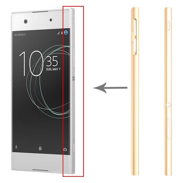 1 par sidefelt for Sony Xperia XA1 Ultra Gold