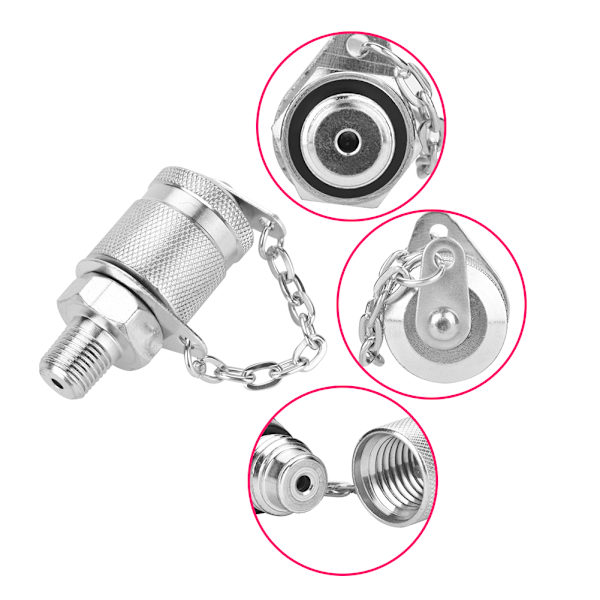 Hydraulisk trycktestkopplingadapter G1/8 63MPa