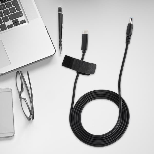 DC Stik Kabel 19V 65W PD Induktionschip USB til DC Kabel 4.5mm x 3.0mm Output til HP TYPE C