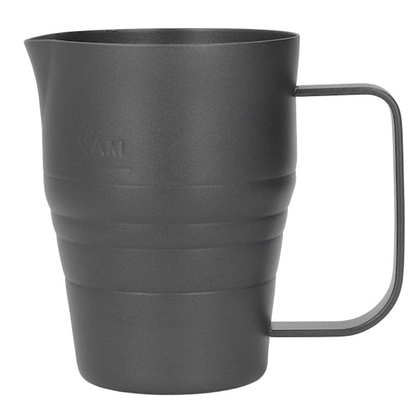 Svart 900ml Melkeskumkanne - 304 Rustfritt Stål Matkvalitet med Ørnformet Tute og Forsterket Design for Kaffeskumming